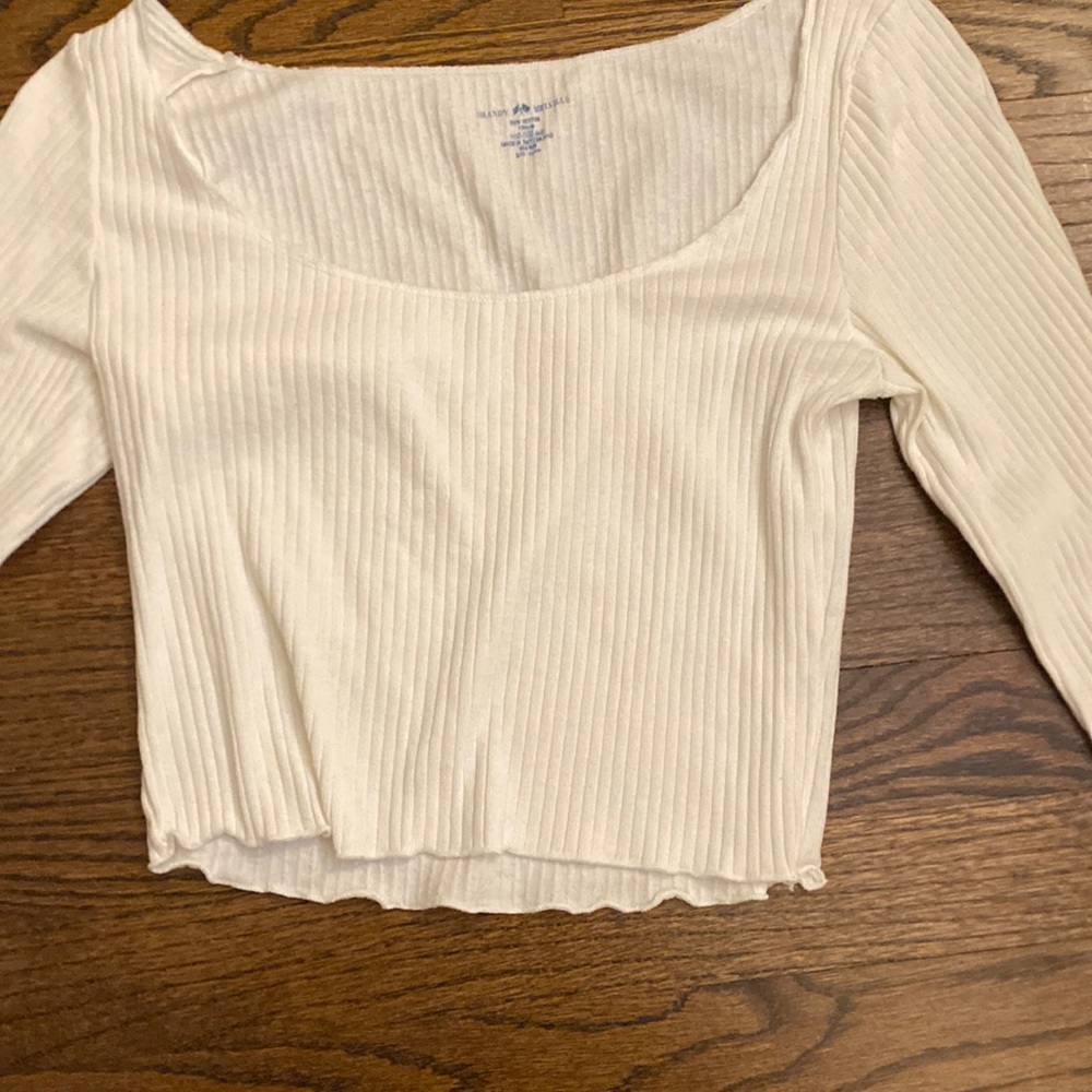 Brandy Melville ruffle long sleeve